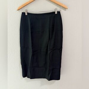 Jones New York Black Linen Pencil Skirt Size 8